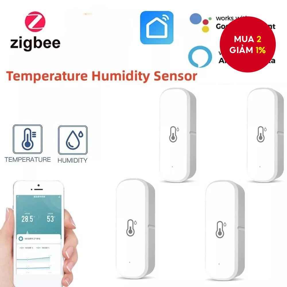 Cảm biến độ ẩm WiFi 4 chiếc Tuya Cozylife Màn hình ứng dụng đo độ ẩm trong nhà