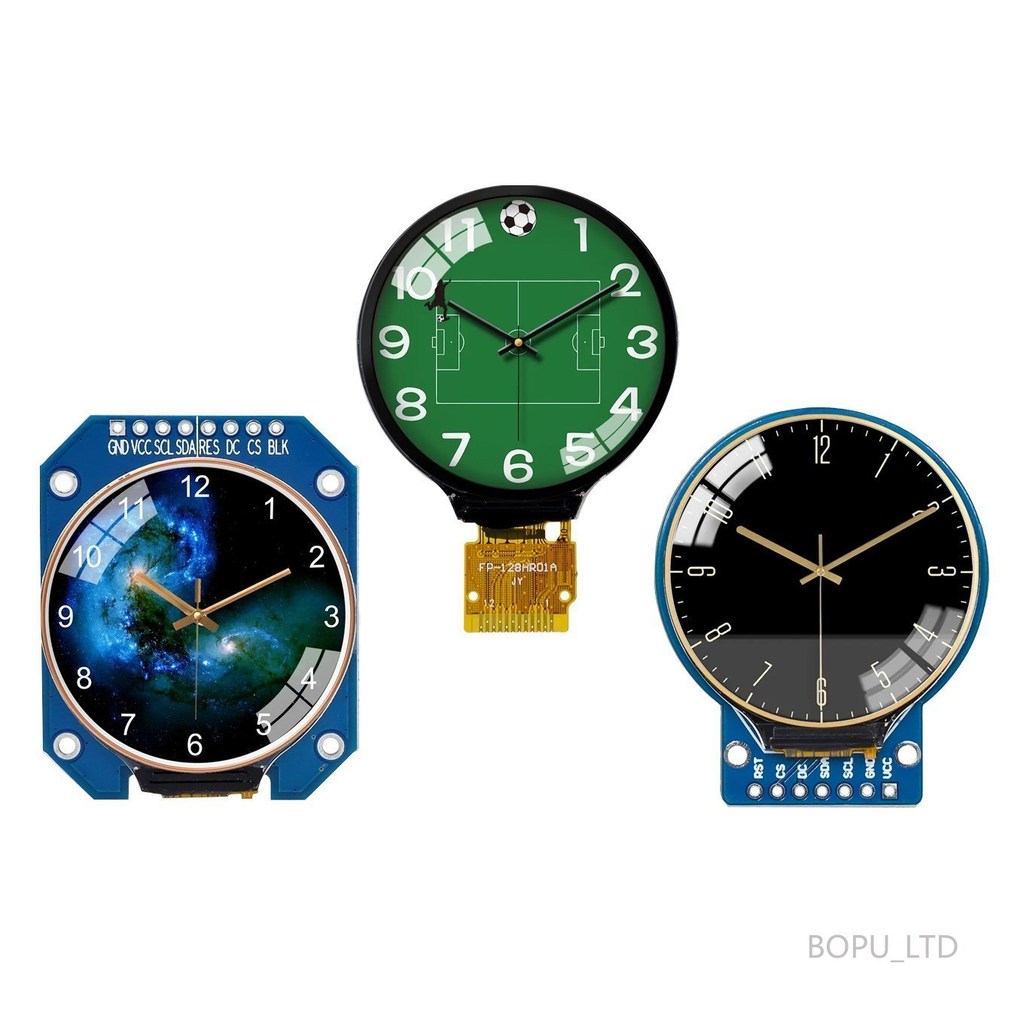 Màn Hình TFT 1.28 Inch TFT Màn Hình Hiển Thị Mô Đun Tròn RGB 240 * 240 GC9A01 Trình Điều Khiển 4 Dây