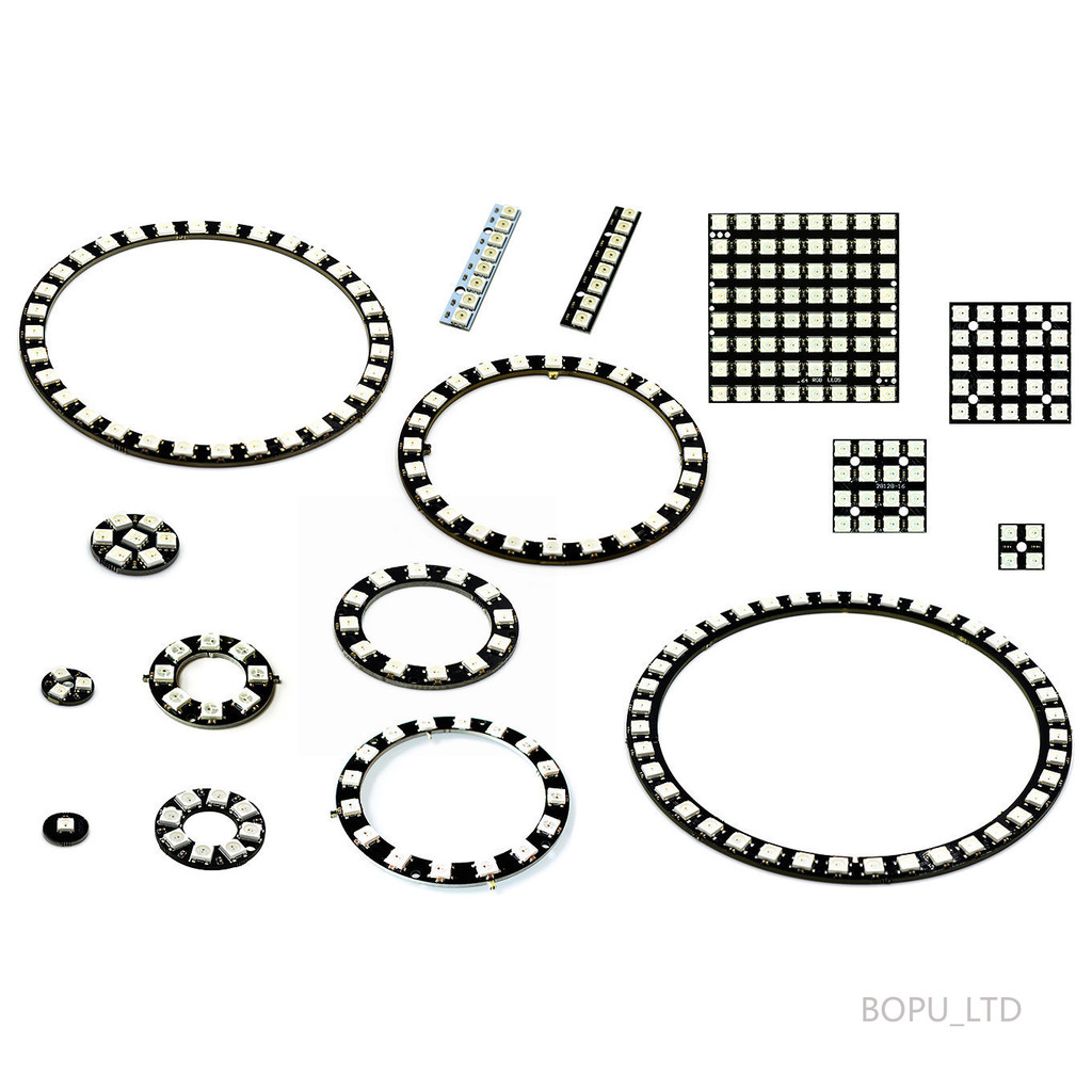 Vòng LED WS2812 RGB 1Bit 8Bit 12Bit 16Bit 24Bit WS2812 5050 RGB LED