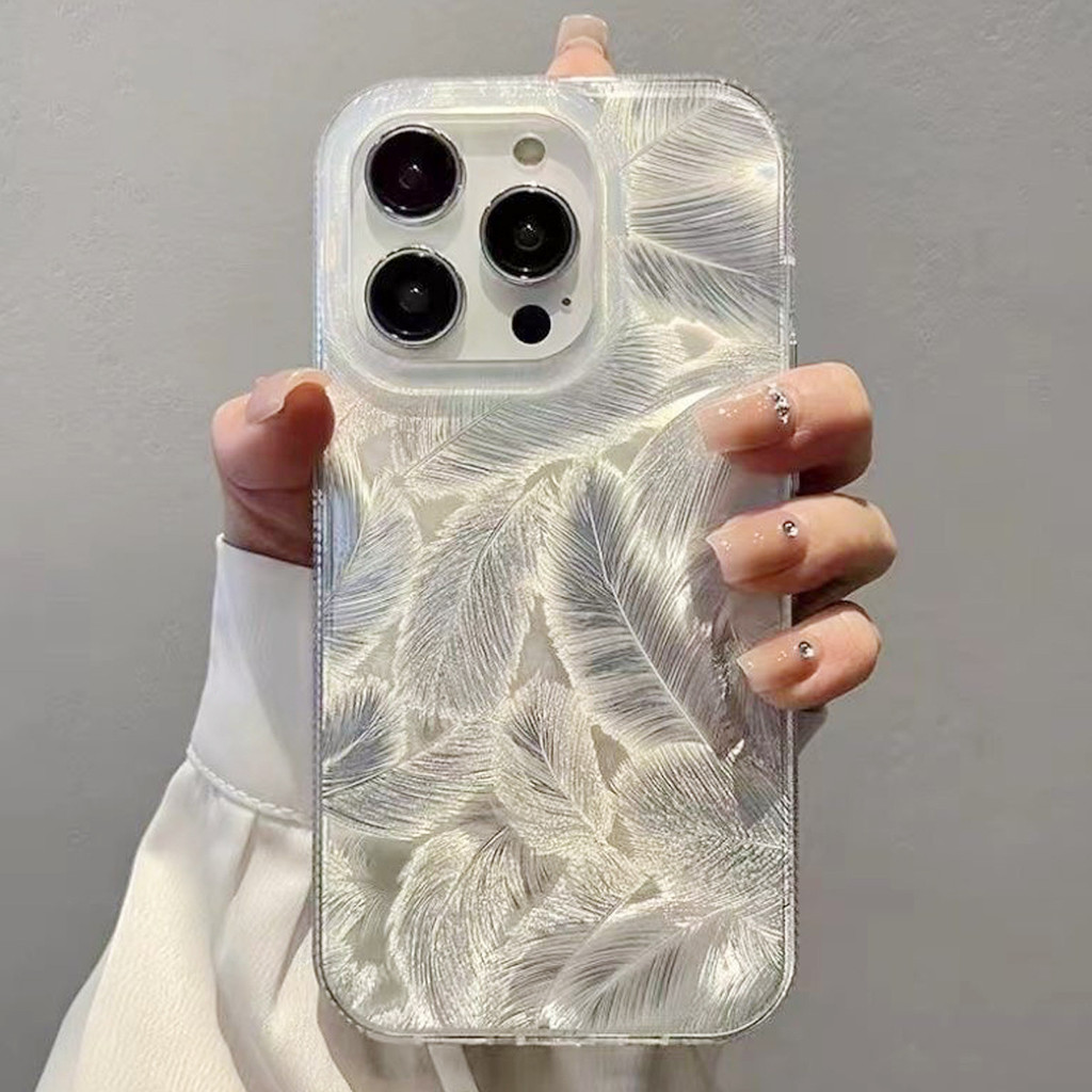 Wind All-Inclusive Laser Feather Apple 15 Vỏ Điện Thoại Làm Mát pc Thích Hợp Cho 16promax Apple Case