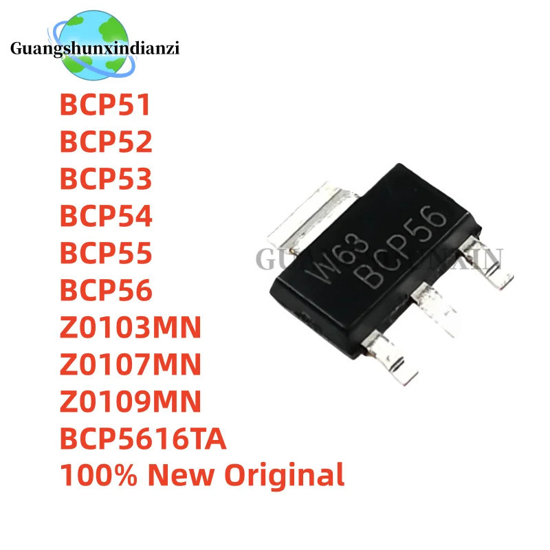 5 Chiếc BCP51 BCP52 BCP53 BCP54 BCP55 BCP56 Z0103MN Z0107MN Z0109MN BCP5616TA SOT223 Hiệu Ứng Trường