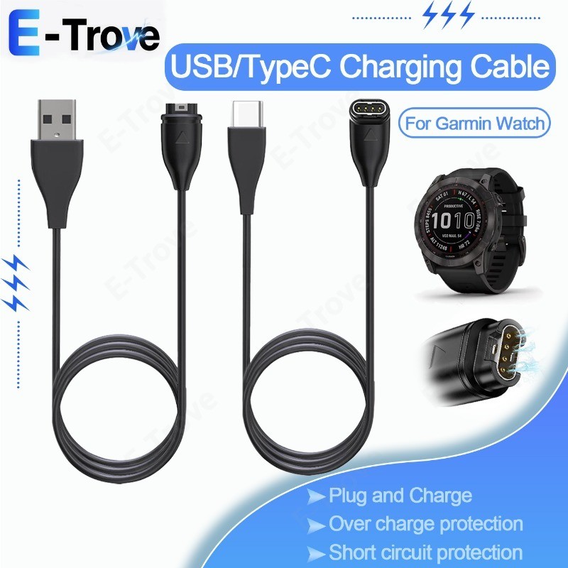 Áp dụng Garmin Fenix5 Series Vivosport Instinct D2 Charlie Smart Watch Adapter Cable TypeC sang Garm