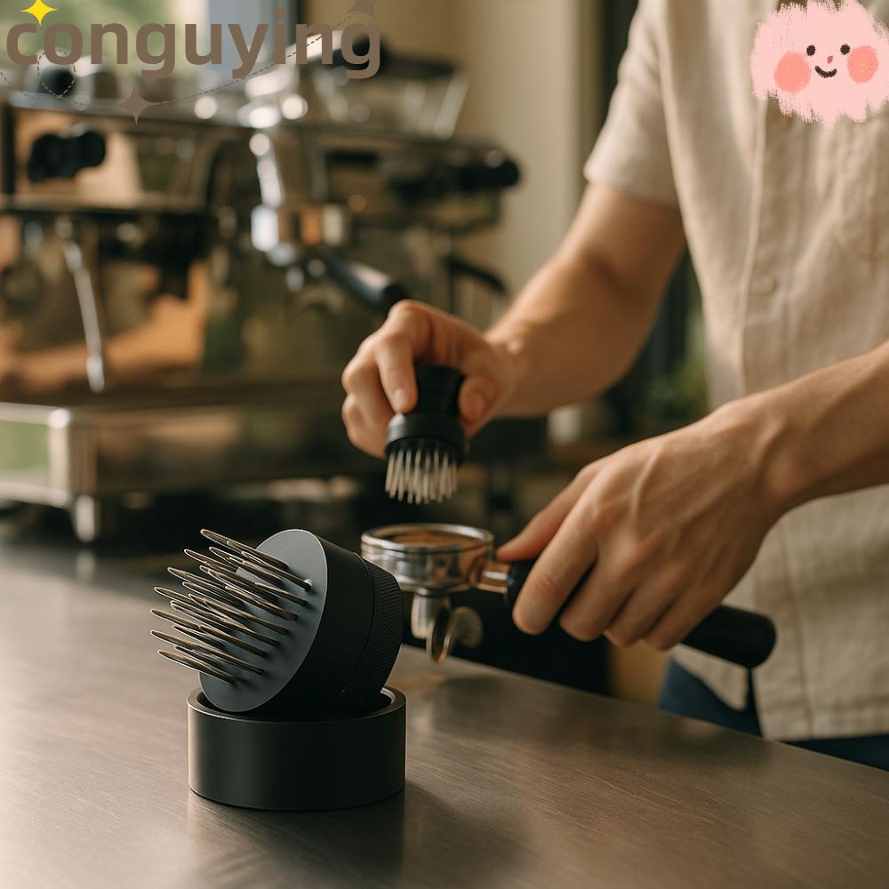 CONGUYING Cà Phê Máy Khuấy Espresso, 21 Kim 51 / 58mm Espresso Nhà Phân Phối Kim, Portafilter Đa Năn