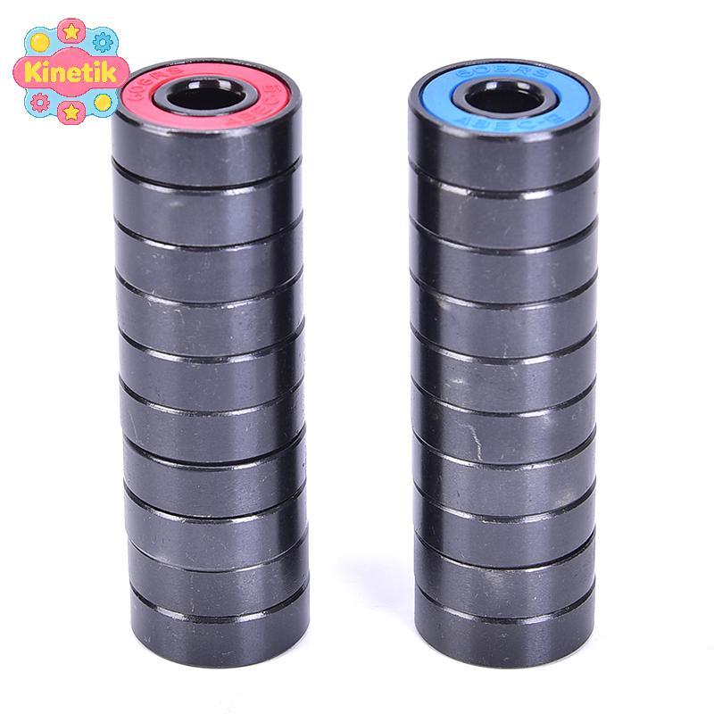 Maskshop0 10 Cái / bộ 608 2RS Vòng bi kín bằng thép rãnh sâu 608RS 608-2RS Mới