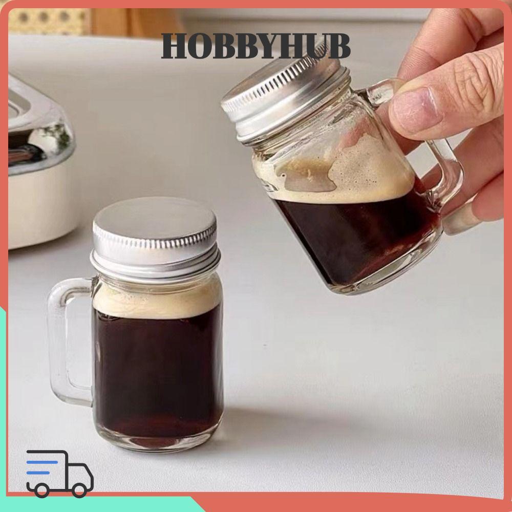 HOBBYHUB 1 Chiếc Mini Mason Jar Vodka Spirits Lưu Trữ Nhỏ Cho Mứt Mật Ong