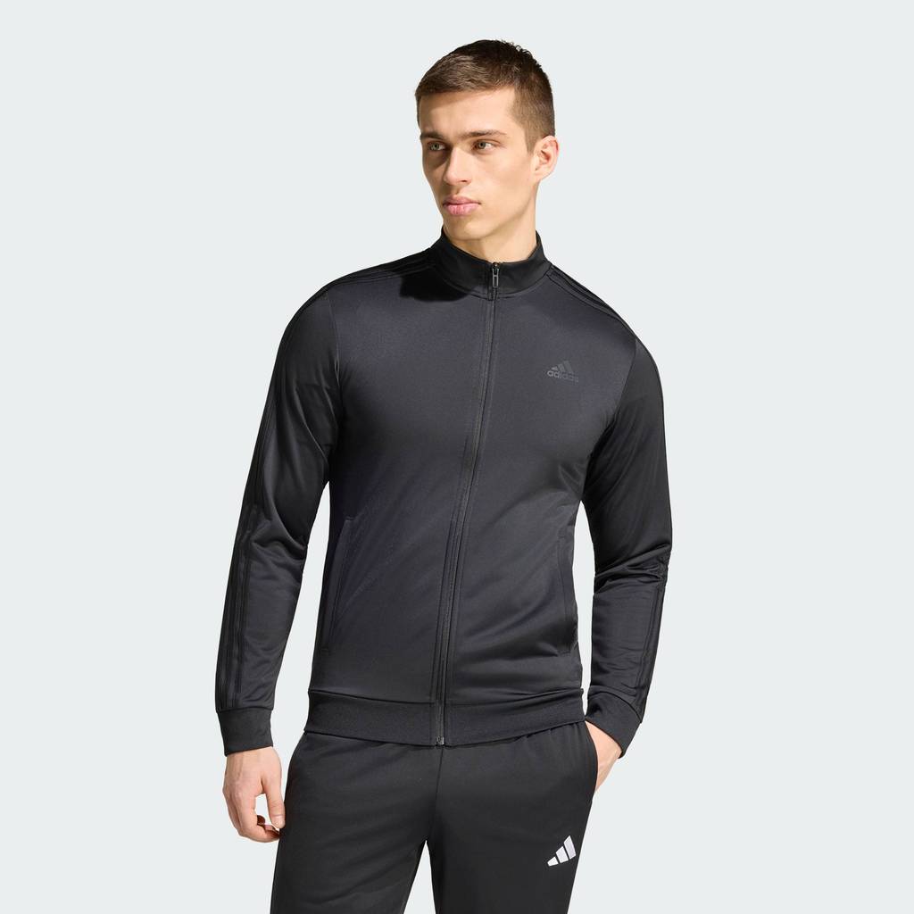 adidas Phong cách sống Áo Track Jacket Khởi Động 3 Sọc Essentials Nam Đen H46101