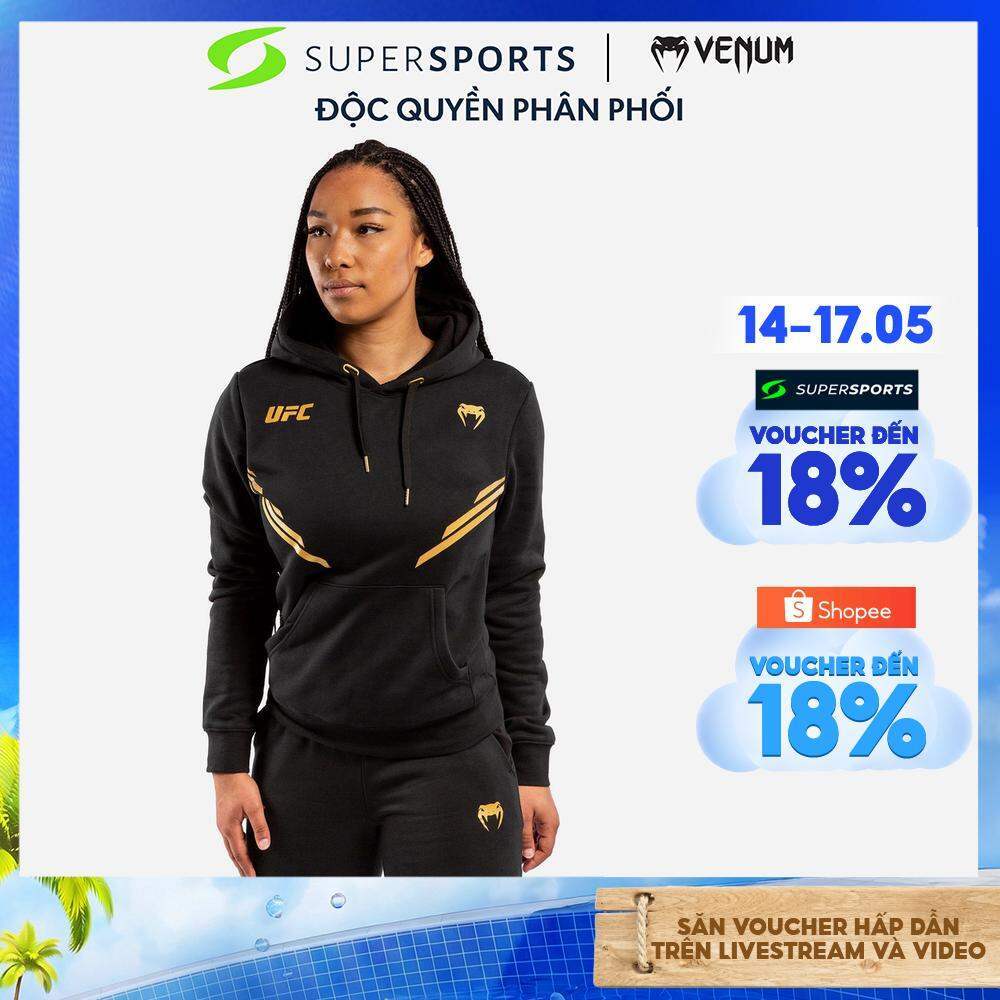 Áo Khoác Thể Thao Nữ Venum Ufc Fight Night Replica - Đen  - VNMUFC-00070-126