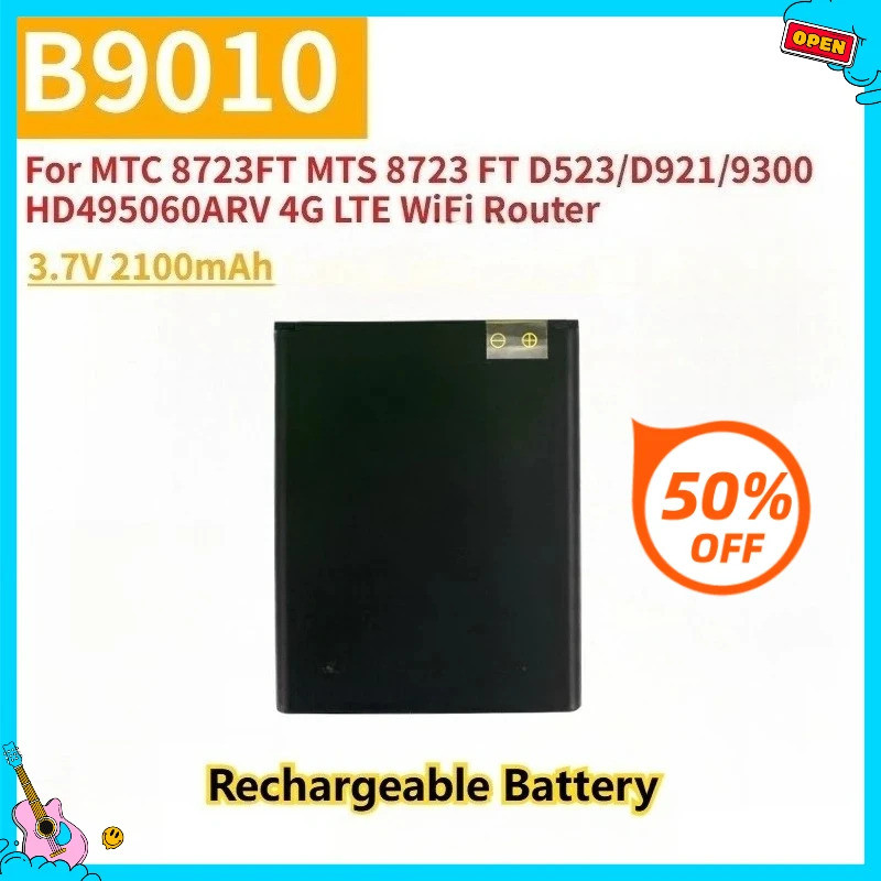 Pin Sạc Mới 3.7V 2100mAh B9010 Cho MTC 8723FT MTS 8723 FT D523 / D921 / 9300 HD495060Bộ định tuyến W