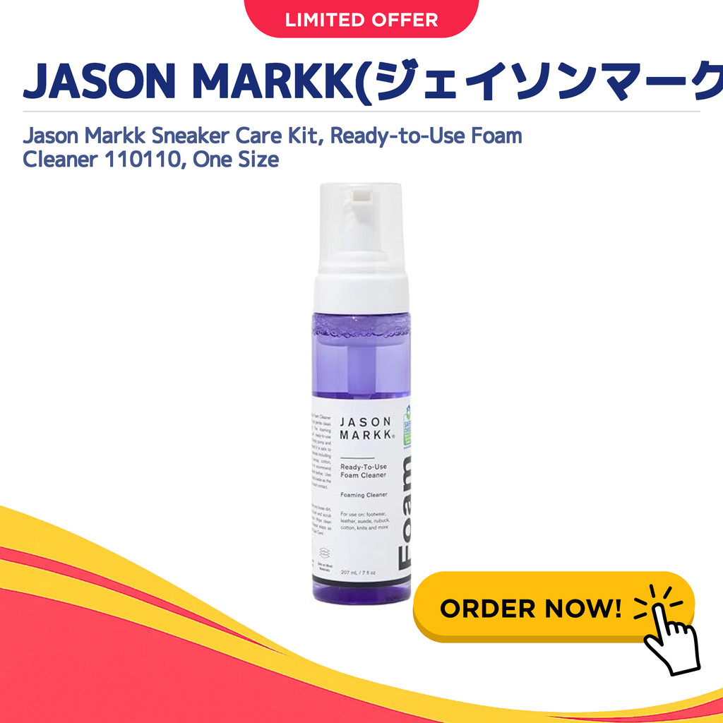 【Direct from Japan】
Jason Markk Sneaker Care Kit, Ready-to-Use Foam Cleaner 110110, One Size