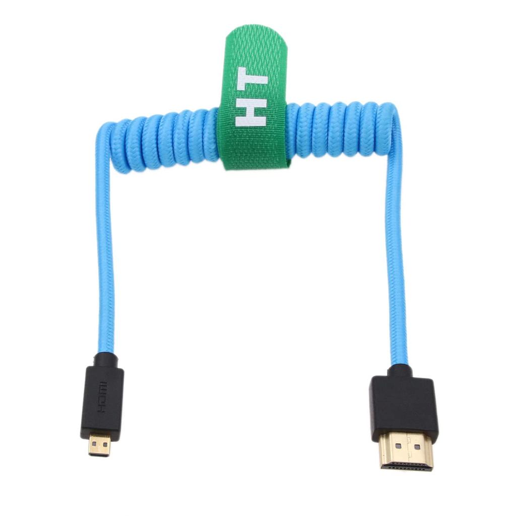Cáp Micro HDMI Sang HDMI 4K 8K 60p Cho Sony A6500 A7III A7C ZV-E10 Canon R5 R7 GH4 X-T4 Z50 ATOMOS N
