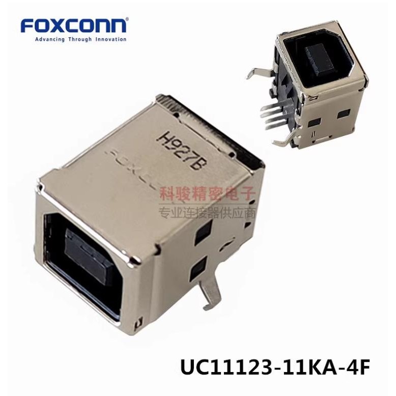 Foxconn Foxconn UC11123-11KA-4F Nữ Giá Gắn USB Cong Pin B Nữ 9 4P Giao Diện Máy In