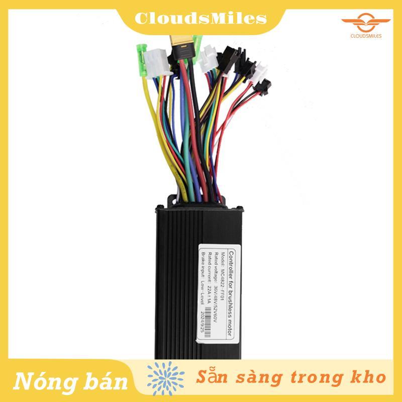 [CloudsMiles] Bộ điều khiển Ebike 3 chế độ 36V 48V 52V 60V 22A 11 ống cho các bộ phận xe tay ga điện