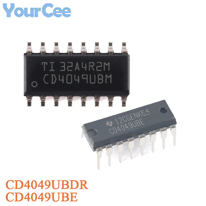 10 Cái / 5 Chiếc CD4049UBDR SOIC-16 CD4049UBM CD4049 CD4049UBE PDIP-16 Sáu Ngược Đệm / Bộ Chuyển Đổi