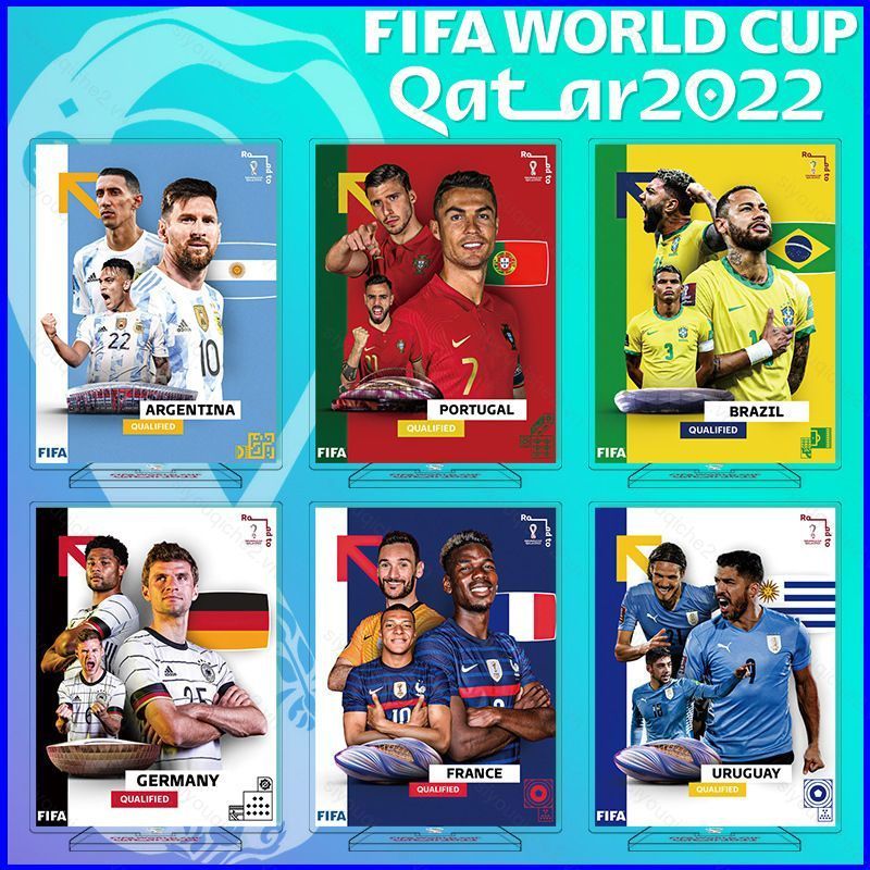 SV FIFA World Cup Qatar 2022 Top 32 Ngôi Sao Bóng Đá acryl Đứng Trang Trí Lưu Niệm Argentina Brazil 