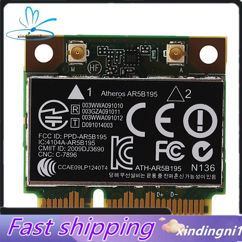 AR9285 AR5B195 150M + BT3.0 Thẻ không dây PCI-E nửa Mini SPS:593127-001 592775-001 cho 430 431 435 4