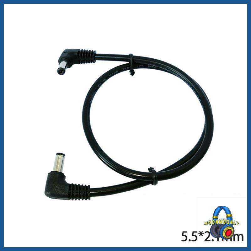 Moom DC5521 đến DC5521 Dây Cáp 18AWG Đôi Nam DC5 5mmx2 1mm Góc Dây