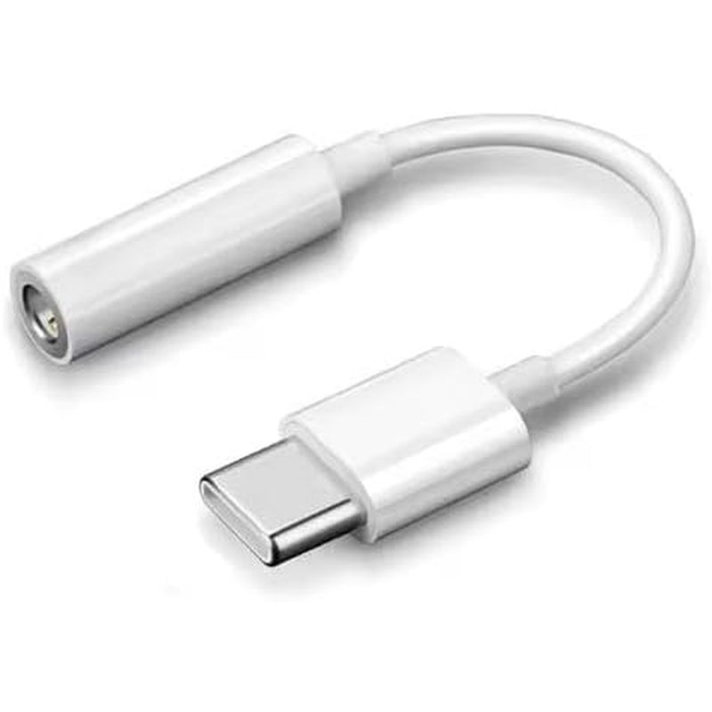USB C to 3.5mm Headphone Jack Adapter, Type C Male to 3.5mm Female Aux Audio Dongle for Wired Headph