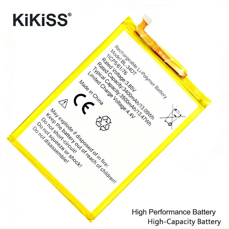 Pin Điện Thoại Di Động 3400Mah BL-34DT Bền Cho Tecno Phantom 9 Phantom9 CC9 AB7 Camon 12 Pro CAMON12