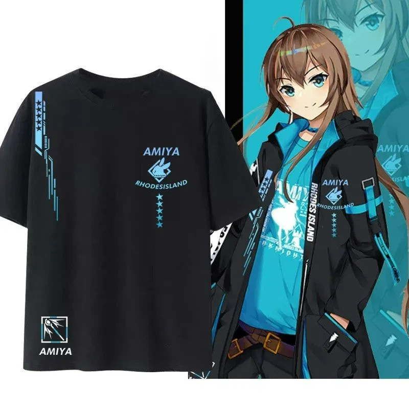 Trò Chơi Arknights 3D In Áo Nam Nữ Texas Amiya Chen Áo Thun Đồ Họa Tee Cosplay Áo