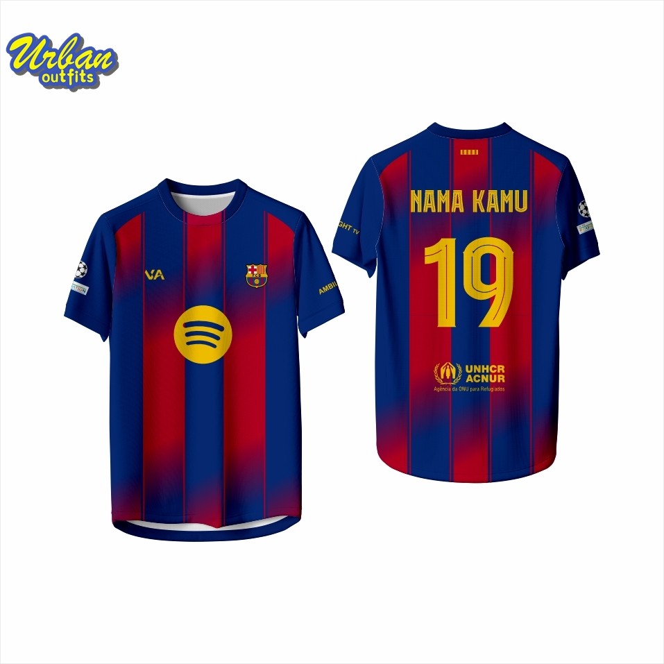 New BARCA THROWBACK JERSEY 2026 Tên và Số miễn phí