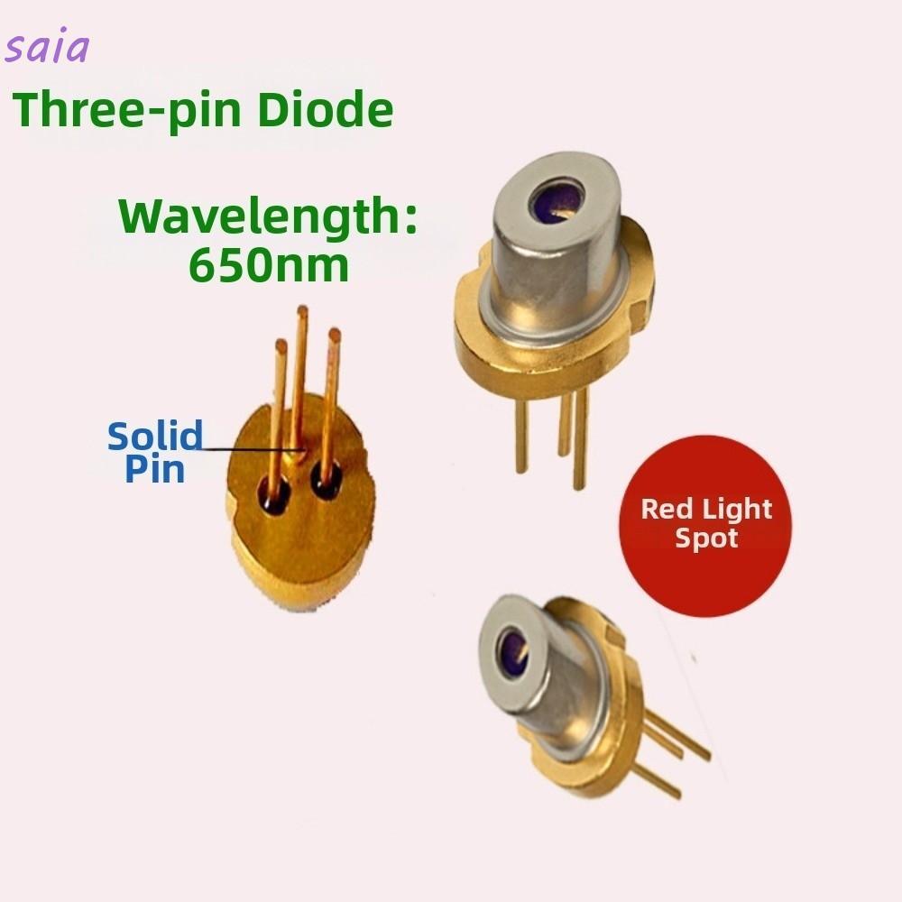 SAIA Red Laser Head Diode Module, Tripod 5mW 7mW 10mW DIY Công suất cao Đốt hồng ngoại, 3V 5V Lab 65