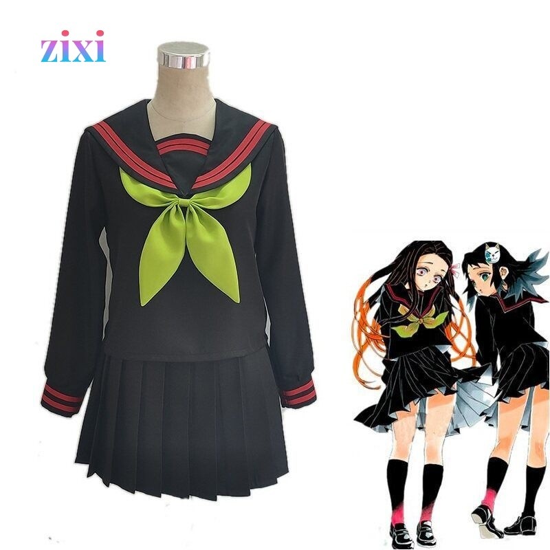 Trang phục cosplay Demon Slayer, cosplay Nezuko, đồng phục thủy thủ Kamado Nezuko, trang phục cospla