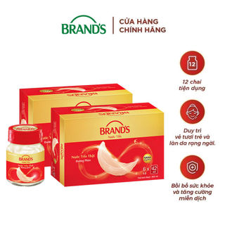Combo 2 Nước yến thật BRAND'S Đường Phèn (42 ml x 12 lọ)