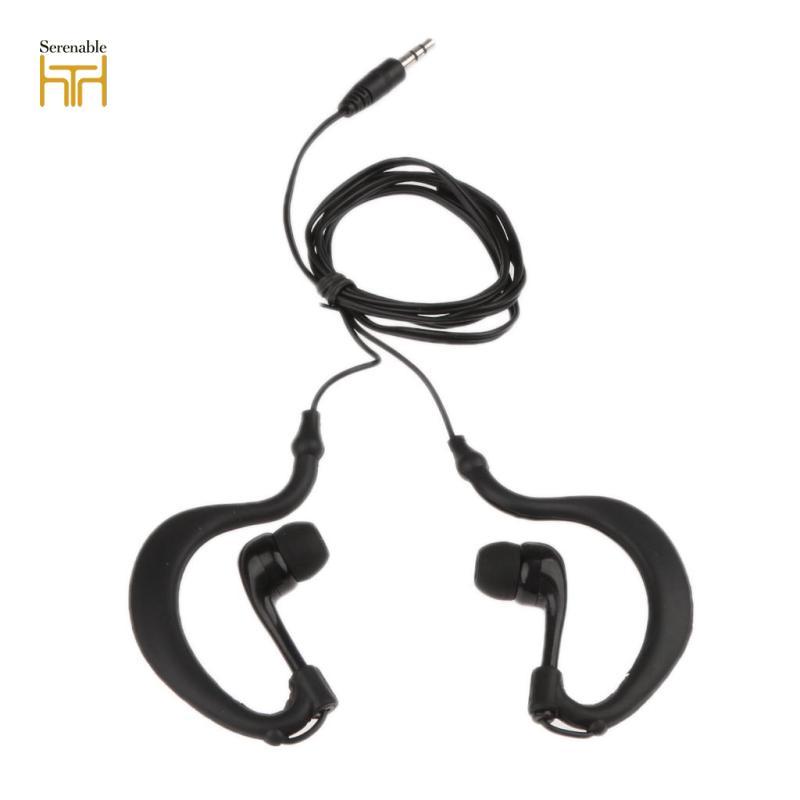 Tai nghe thể thao Earhook 3,5mm Tai nghe chống nước cho máy nghe nhạc iPod MP3 màu trắng