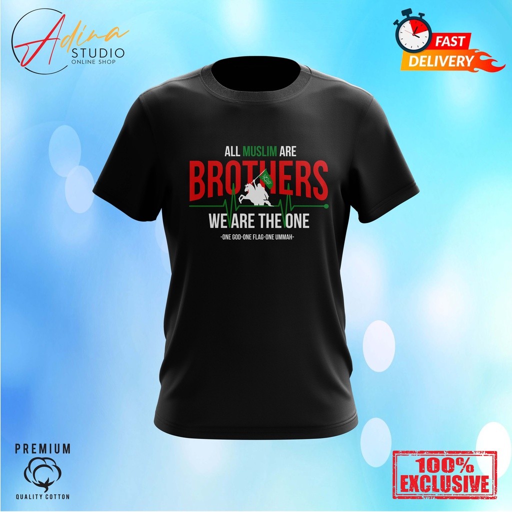 Áo thun All Muslim Are Brothers Microfiber Jersey