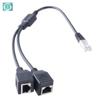Woedpez Ethernet LAN Bộ chia mạng RJ45 1 đến 2 Cáp cổng nữ Dây chia Ethernet cho kết nối ổn định