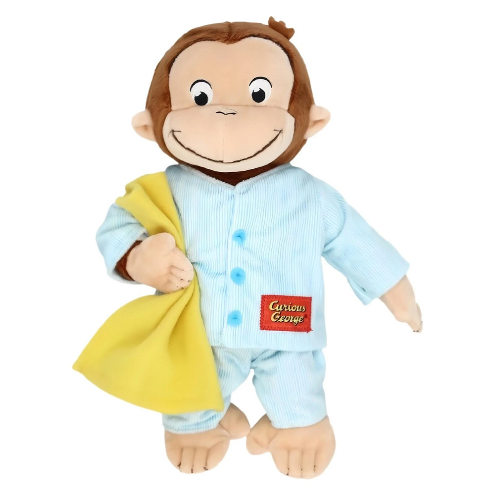 Curious George Monkey Plushie Stuffed Toys for Baby Sleeping Pillow Dolls Funny Monkey Plushy Childr