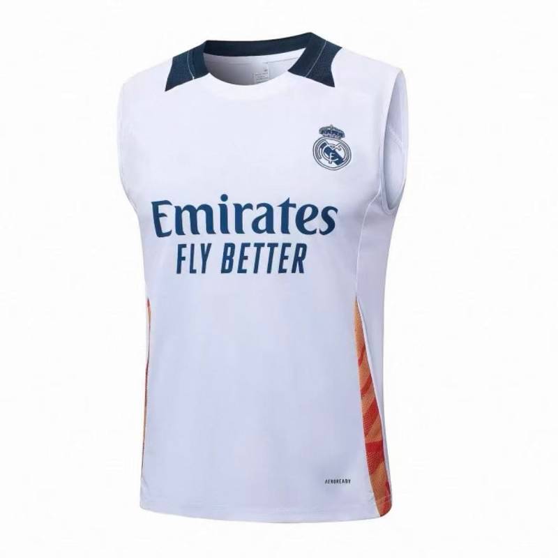 2425 Real Madrid Football Training Waistcoat Sleeveless T-shirt Summer Men's Real Madrid Dragon Patt