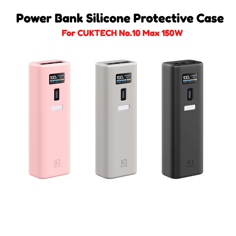 Power Bank Vỏ Silicon Mềm Cho CUKTECH No.10 Max 150W Sạc Di Động Vỏ Bảo Vệ Chống Sốc Cho CUKTECH No.