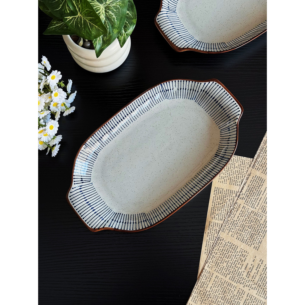 Phong Cách Nhật Bản Đĩa Cá Hộ Gia Đình Hấp Cá Đĩa Hình Chữ Nhật Cao Cấp Đĩa Đặc Biệt Cho Cá Hấp Đôi 