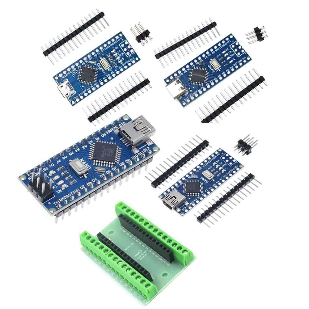 Bộ Điều Khiển Tải Trọng Nano 3.0 Mini / Type-C / Micro USB Cho arduino CH340 USB driver 16Mhz ATMEGA