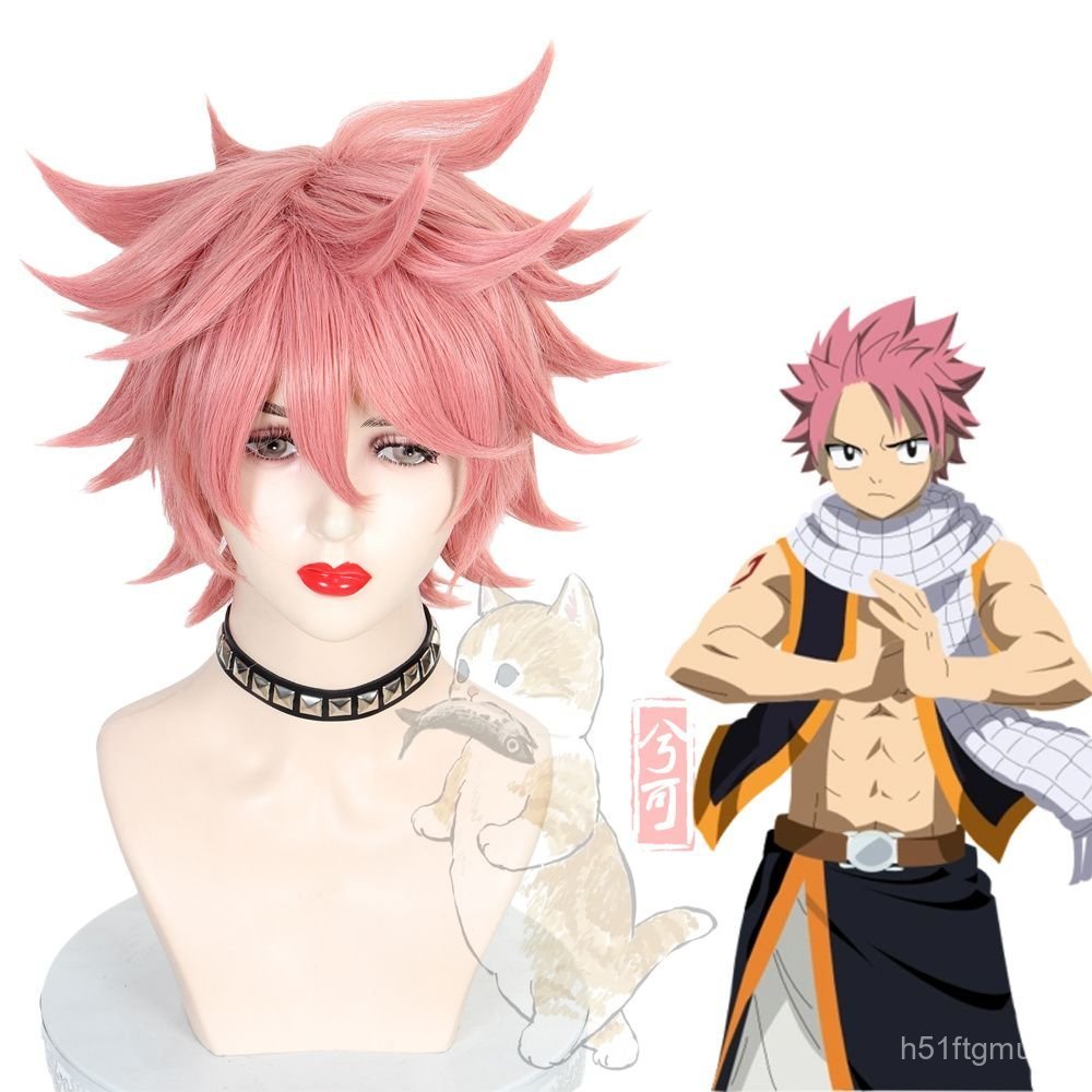 Toc Gia Natsu Fairy Tail Cosplay Mau Hong Sieu Bo Duong Gion Tan An Lien Cuc Da
