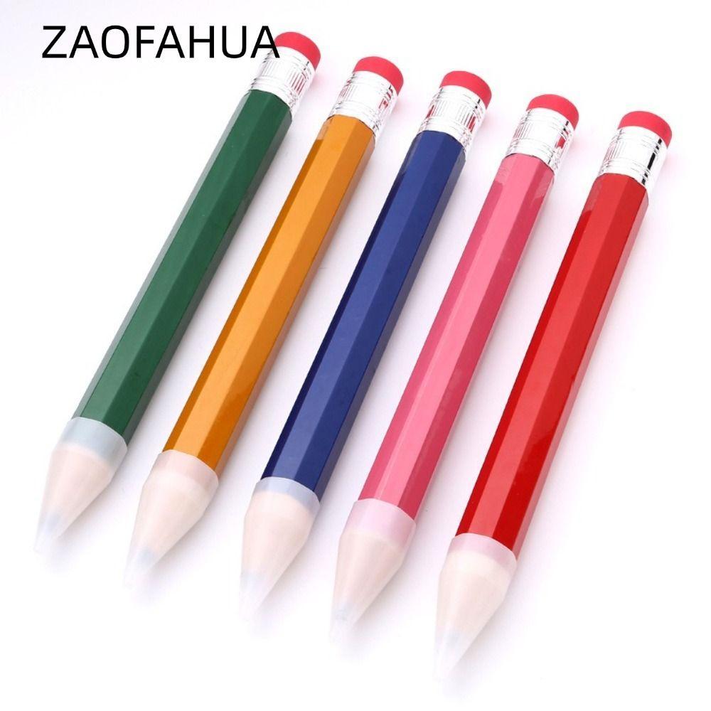 Bút Chì Khổng Lồ ZAOFAHUA, 18 / 34 / 39CM Đồ Chơi Mới Lạ Bút Chì Lớn, Chất Lượng Cao Với Tẩy Hiệu Su