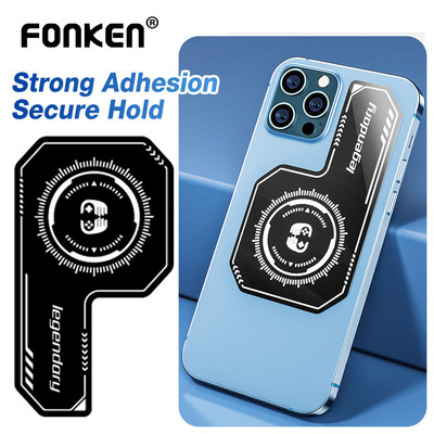 Fonken Tấm làm mát điện thoại Tấm tản nhiệt từ tính Nhãn dán bức xạ cho điện thoại thông minh Trò chơi Quạt làm mát Phụ kiện tản nhiệt