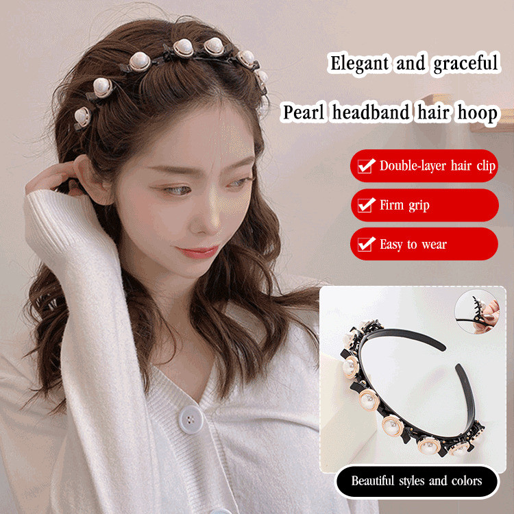 [Easy To Use] 2021 Adjustable Snap Hairband For Stray Hairs Women's Braid Clip/Headband Hair Accesso
