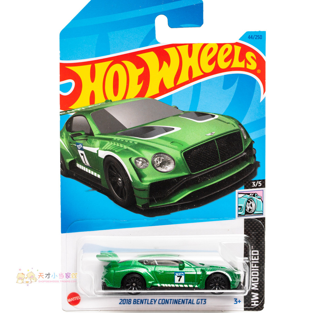 Không. 44 2018 BENTLEY CONTINENTAL GT3 BENTLEY Xanh Mattel Hot Wheels HW MO