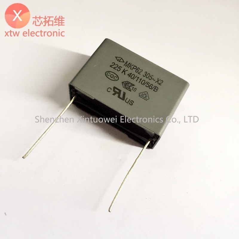 5 Cái / lốc Tụ Điện Phim MKP62 Farad X2 Tụ Điện An Toàn 305V225K 225 2.2UF P = 27.5MM Tụ Điện Chống 