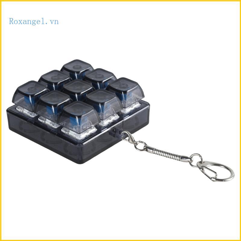 ROX 9Key XDA Profile Translucent Keycap Tester Lightless Switchs Móc khóa Tester