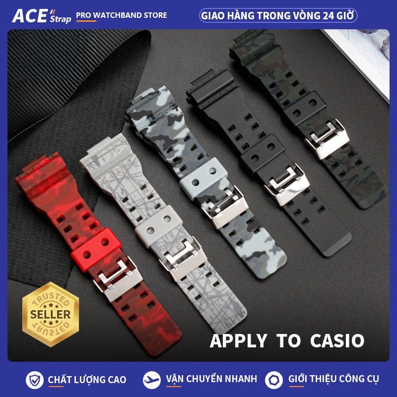 Áp dụng cho Dây đeo đồng hồ CASIO G-SHOCK GA Series, Dây đeo thay thế silicon cho GA110 GA100 GA120 
