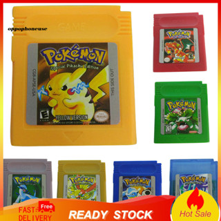 Hộp mực thẻ trò chơi OPPO cho Nintendo Pokemon GBC Game Boy Color Version Console