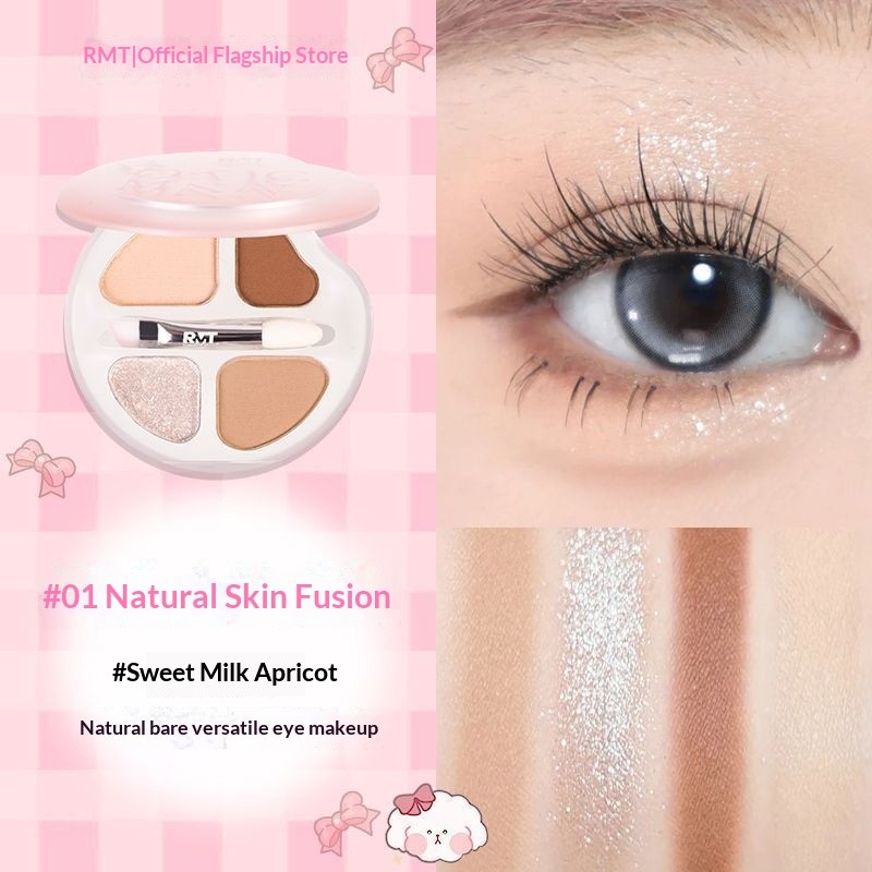 ROMANTIC BEAUTY Luo Xiaoman Bảng bốn màu Aegyo-sal Highlighter Aegyo-sal Pen Brightening Shadow Eyes