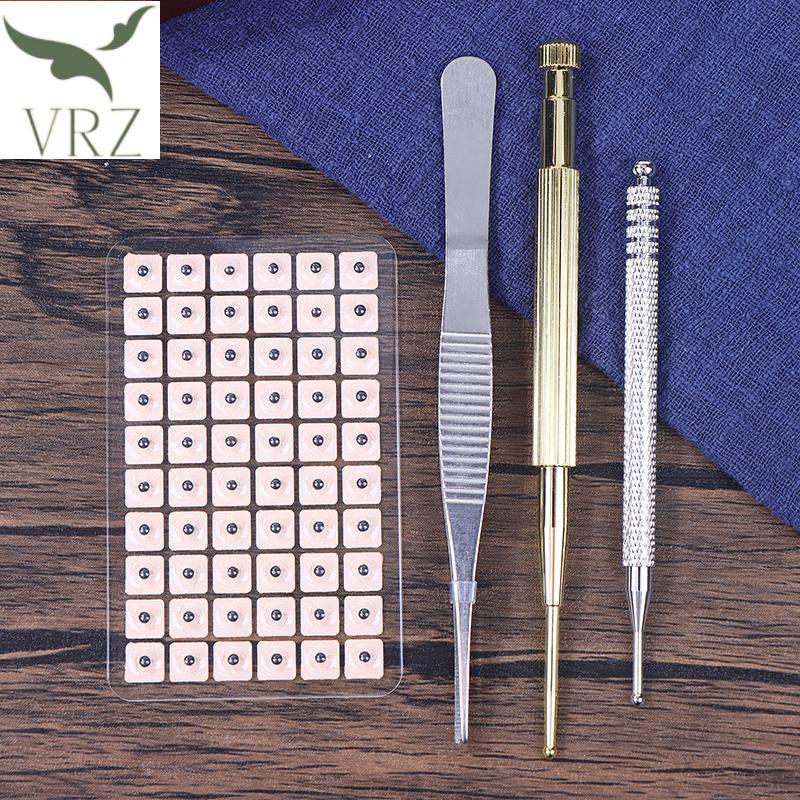 VRZ 1200 Chiếc Cowherb Seed Ear Sticker Set Auriculotherapy Châm Cứu Massage Trị Liệu Nạo vét Cơ Thể