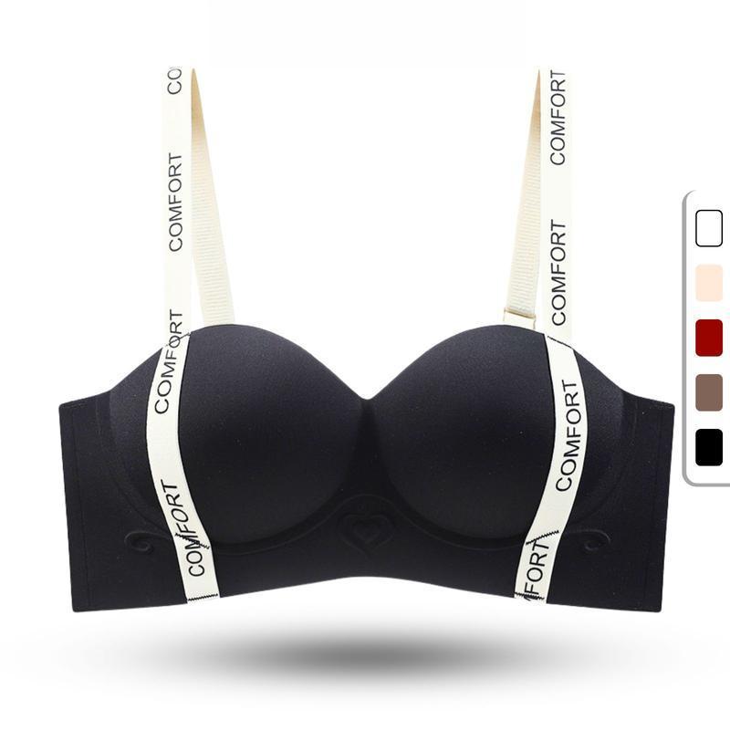 Women's Underwire Bra 3 Pieces Sexy Letter Printed Straps Lift Up V1 CAVERA A4412