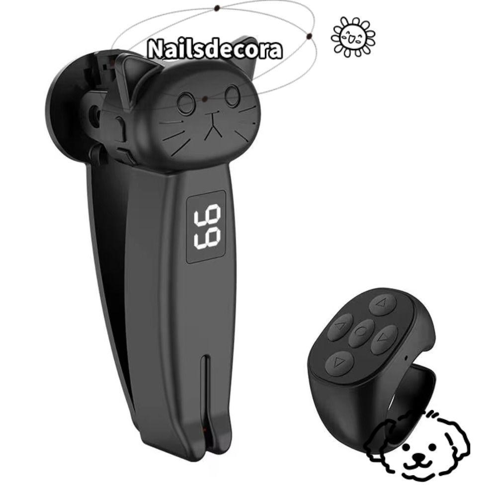 NAILS Electric Auto Page Turner, Thiết bị bấm ngón tay Mini tương thích Bluetooth, Tắt tiếng ABS Qui