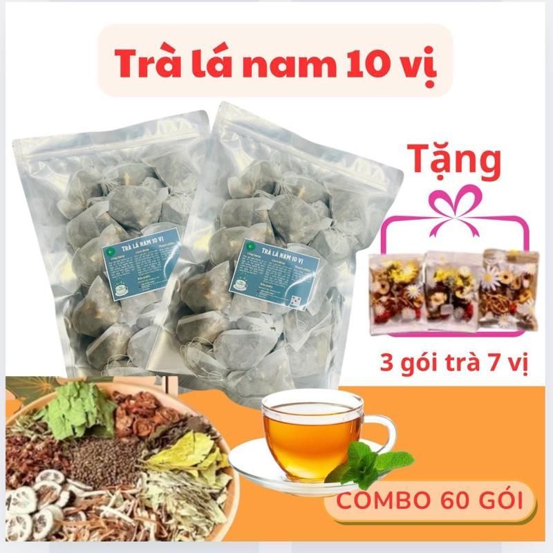Trà Lá Nam 10 vị 30 gói tặng 30 gói