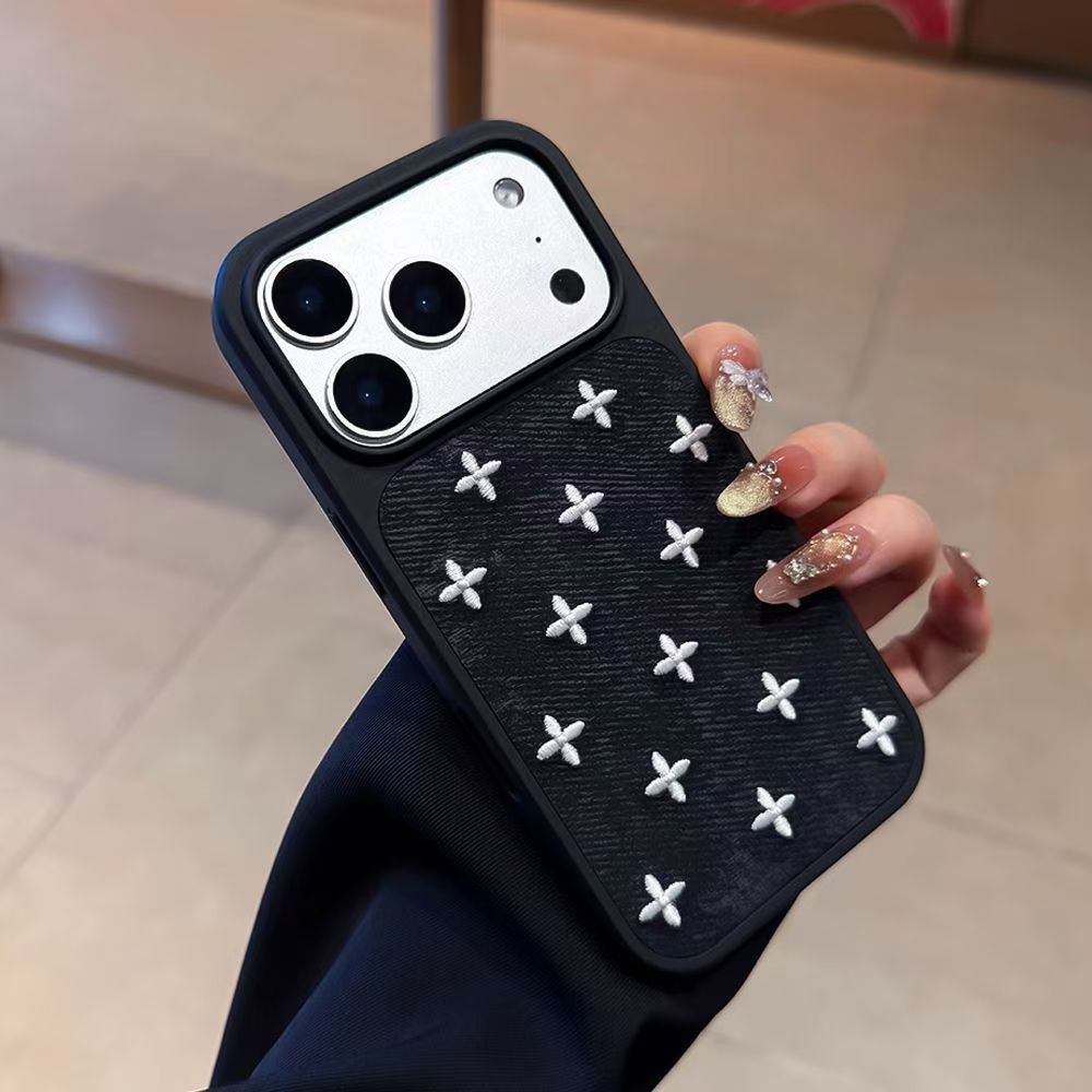 Phong cách mới phong cách ins Real thêu Cross Star Thích hợp cho Mi 17Pro Vỏ điện thoại đơn giản độc